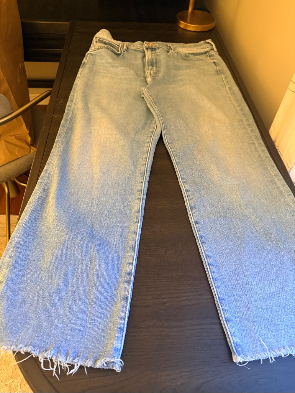 MOTHER The Kick It Ankle Fray. Size 31.